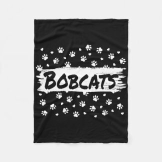 Bobcats Maskot Skolanda Män Kvinnor Leopard Foo Fleecefilt