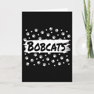 Bobcats Maskot Skolanda Män Kvinnor Leopard Foo Kort