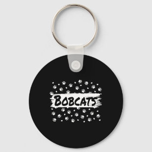 Bobcats Maskot Skolanda Män Kvinnor Leopard Foo Nyckelring