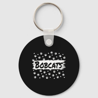 Bobcats Maskot Skolanda Män Kvinnor Leopard Foo Nyckelring
