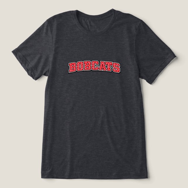 Bobcats Prickiga Punkter T Shirt (Design Framsida)
