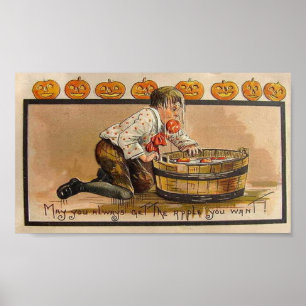 Bobning for Apples Poster