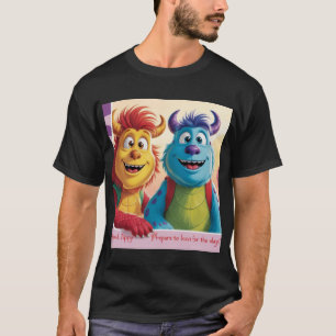 "Bobo and Zippy: Bright Friends in a Monster World T Shirt
