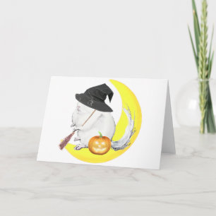 Bobo chinchilla halloonween häxa kort