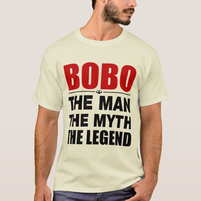 Bobo manen mythen legenden t shirt (Framsida)