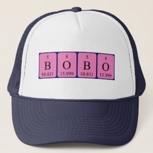 Bobo Periodisk bord namn hat Keps
