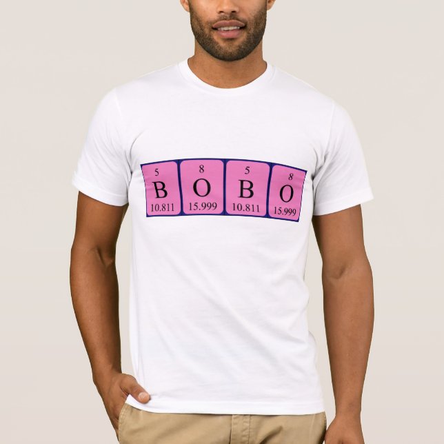 Bobo Periodisk bord namn-skjorta Tee Shirt (Framsida)