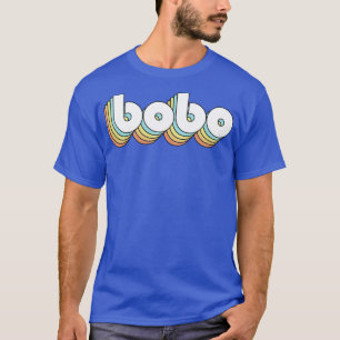 Bobo Retro Regbow Typography Faded Stil T Shirt