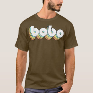Bobo Retro Regbow Typography Faded Stil T Shirt