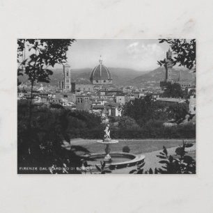 Boboli Gardens Florence Italien Vykort
