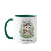 Bobo's Äventyrskanin Kaffe Mugg - Söt Kawaii