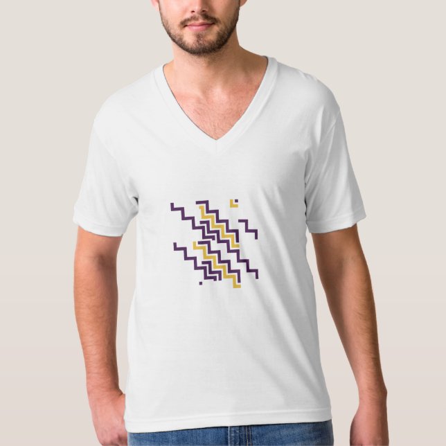 Bobos Sunset Glitch T Shirt (Framsida)
