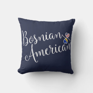 Bobosk amerikansk entwed Hearts Throw Cushion Kudde