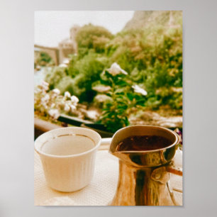 Bobosk kaffebrytning i Mostar Poster