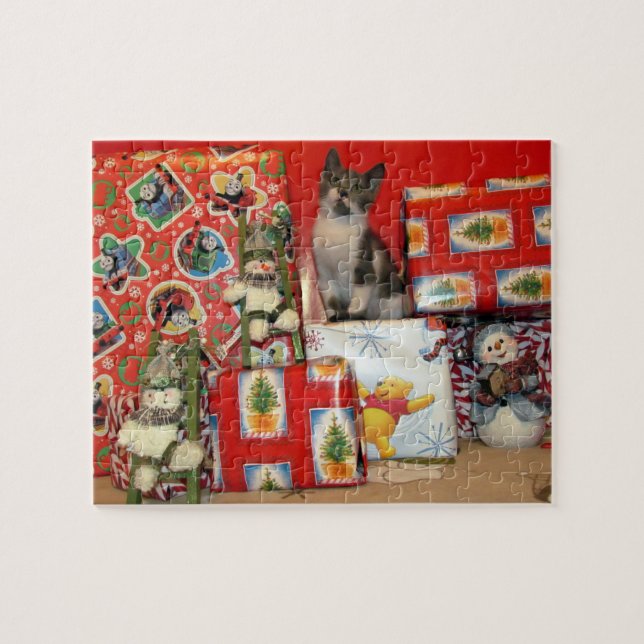 Bob's jul Puzzle - Cat / Kitten Pussel (Horisontell)