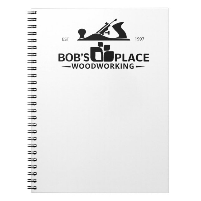 Bob's Place Woodworking Spiral Photo Notebook Anteckningsbok (Framsidan)