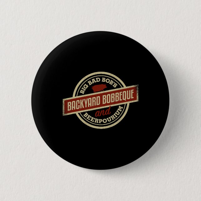Bobs WHO Byrbecue Byckyard Bbq Logotyp for Griller Knapp (Framsida)