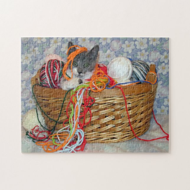 Bob's Yarn - Cat Puzzle Pussel (Horisontell)