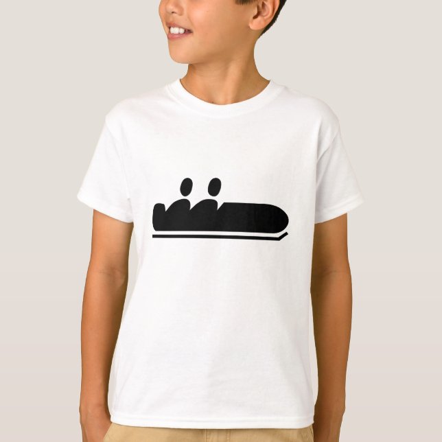 Bobsled - Black T-shirt (Framsida)