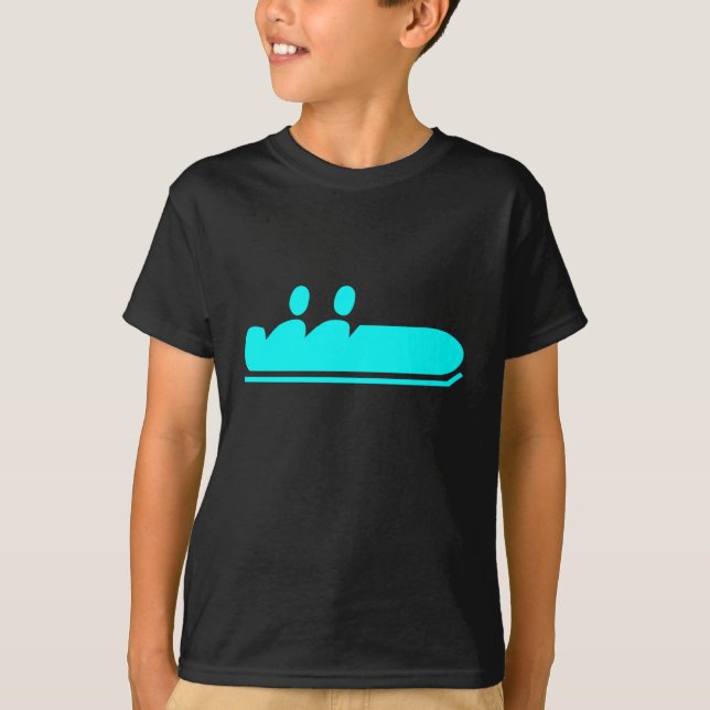 Bobsled - Cyan T Shirt (Framsida)