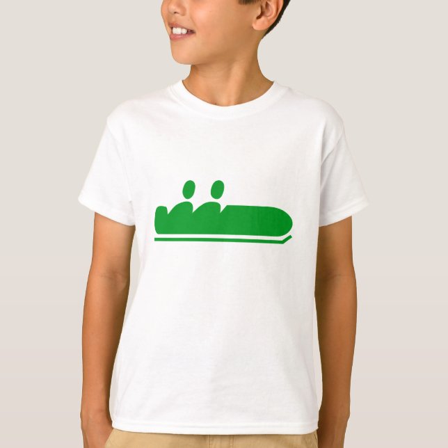 Bobsled - Grass Grönt T Shirt (Framsida)
