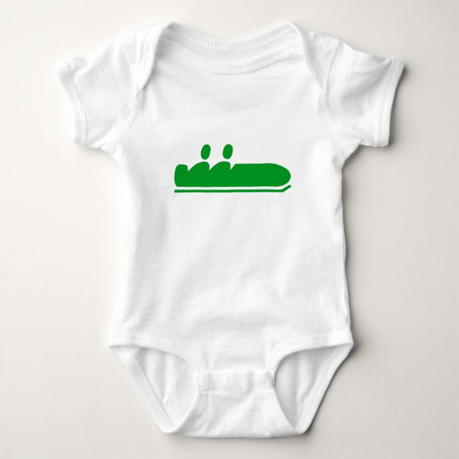 Bobsled - Grass Grönt Tee (Framsida)