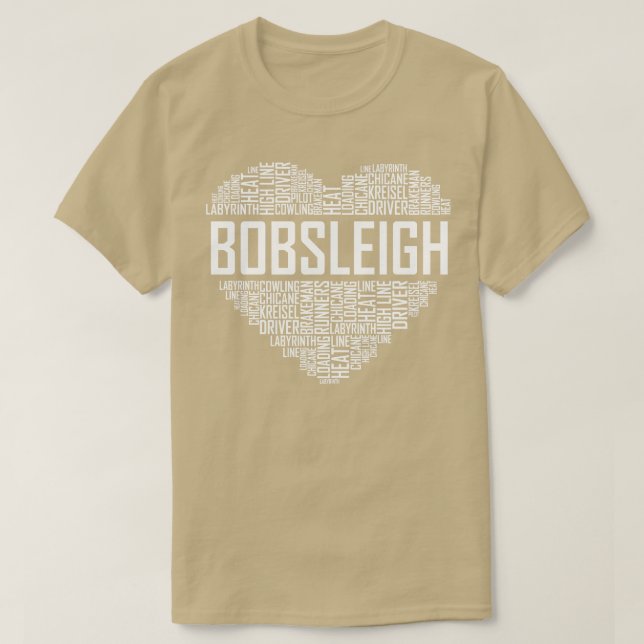 Bobsled Heart T Shirt (Design framsida)