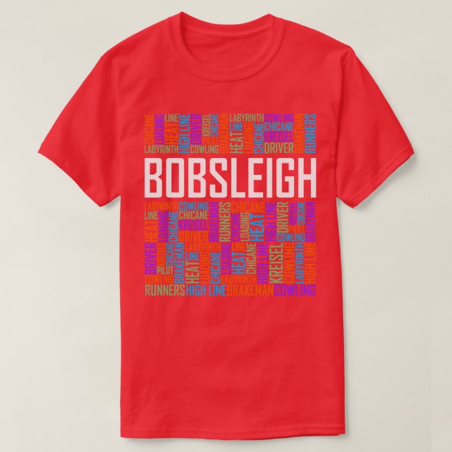 Bobsled Ord T Shirt (Design framsida)