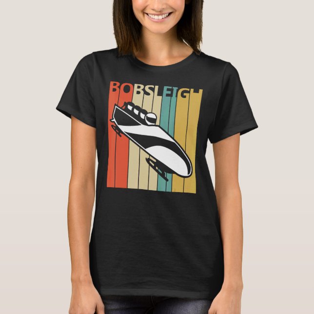 Bobsled WinterSport T Shirt (Framsida)