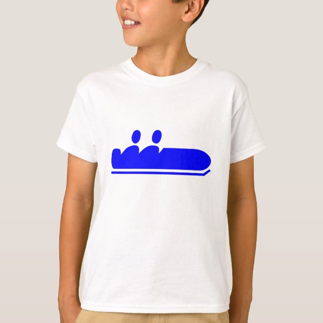 Bobsleigh - blått tee shirt (Framsida)