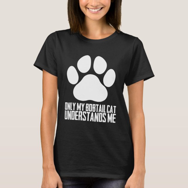 Bobtail katt  Bobtail  Bobtail kattunge  4 T Shirt (Framsida)