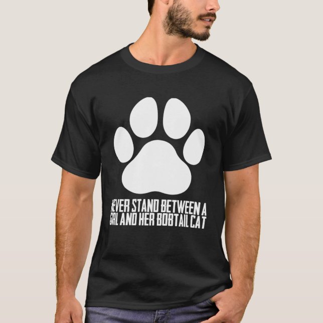 Bobtail kitten  Bobtail mom  Bobtail dad  2 T Shirt (Framsida)