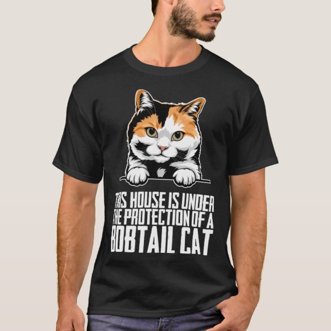 Bobtail kittens  Bobtail mom  Bobtail dad T Shirt (Framsida)