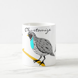Bobwhite Blue-throated Quail Thunder_Cove Kaffemugg