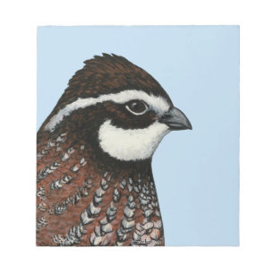 Bobwhite Quail Head Anteckningsblock