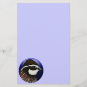 Bobwhite Quail Head Circle Brevpapper