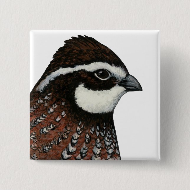 Bobwhite Quail Head Knapp (Framsida)