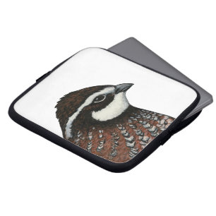 Bobwhite Quail Head Laptop Fodral