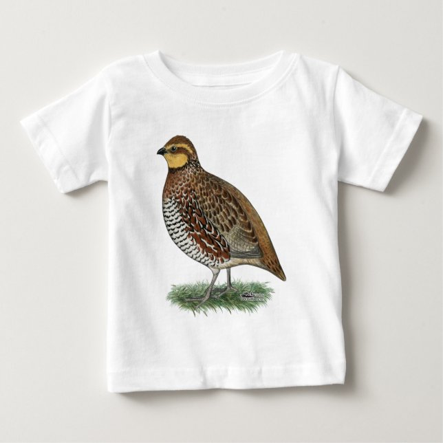 Bobwhite Quail Hen Tee Shirt (Framsida)