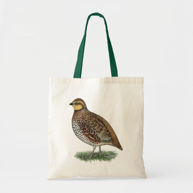 Bobwhite Quail Hen Tygkasse (Framsidan)
