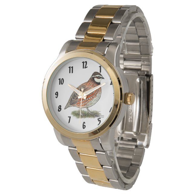 Bobwhite Quail Tupp Armbandsur (Vinklad)