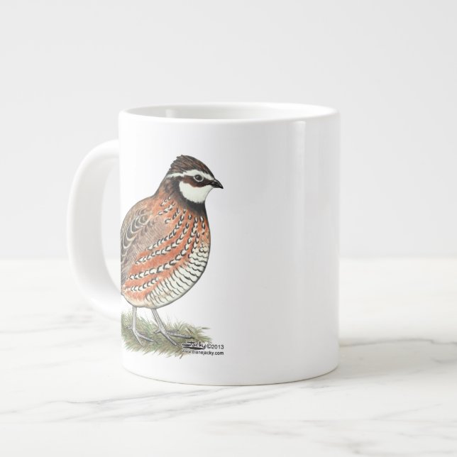 Bobwhite Quail Tupp Jumbo Mugg (Framsida vänster)