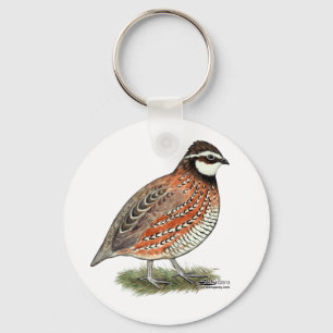 Bobwhite Quail Tupp Nyckelring