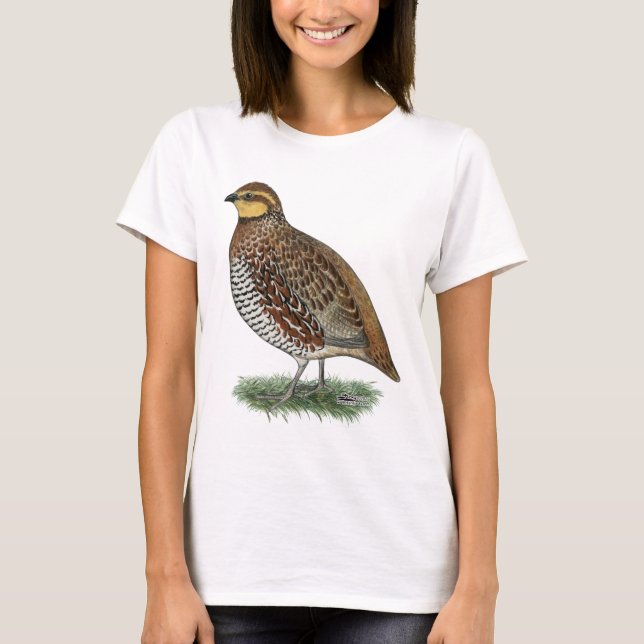BobwhiteQuailhöna Tee Shirt (Framsida)