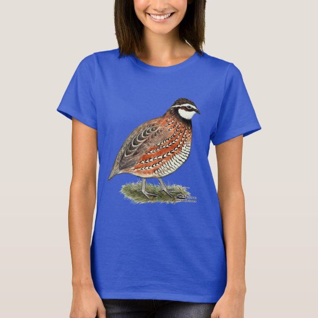 BobwhiteQuailtupp Tee Shirt (Framsida)