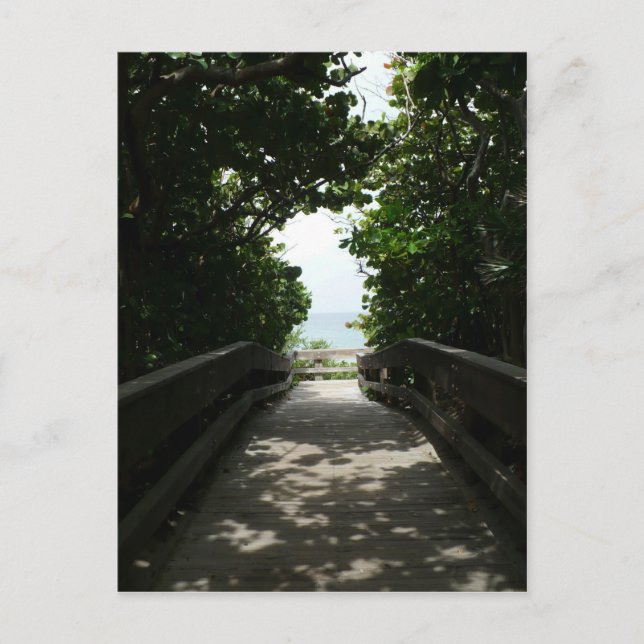 Boca Beach Boardpromenad Vykort (Framsida)