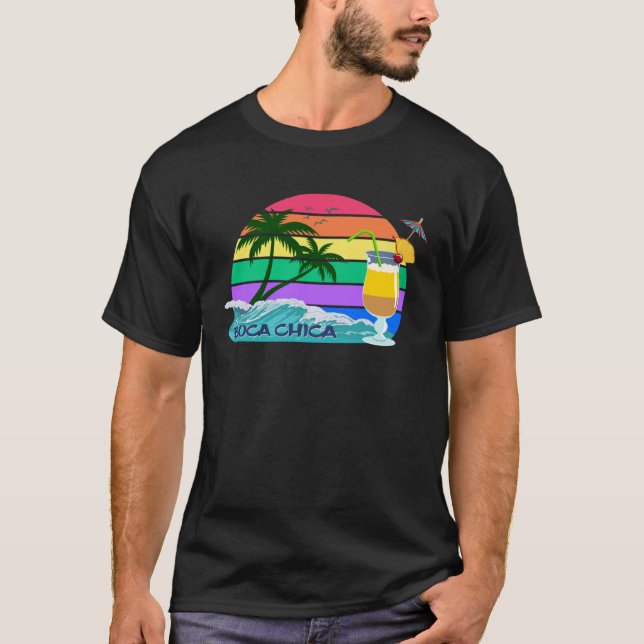 Boca Chica Palms Dominican Republic Caribbean  Sou T Shirt (Framsida)
