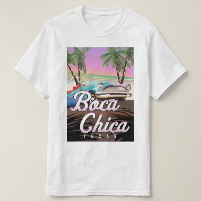 Boca Chica Texas semester poster T Shirt (Design framsida)