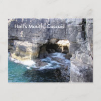 Boca do Inferno (helvetets mun) Cascais vykort