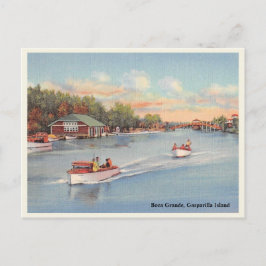 Boca Grande, en scen för vintagar på Gasparilla Vykort